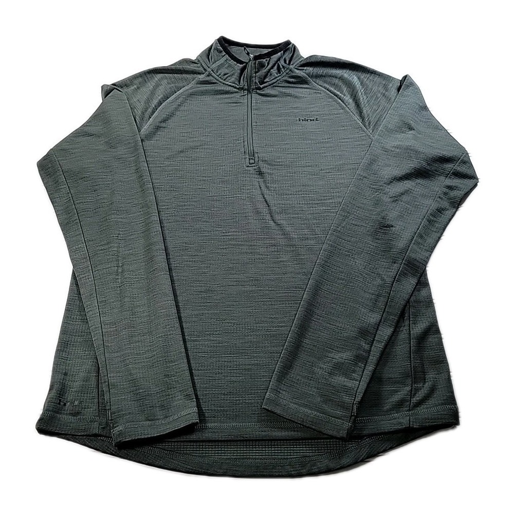 Hind Women's Sweatshirt Shirt Top Size M 1/4 Zip Running STRIPED